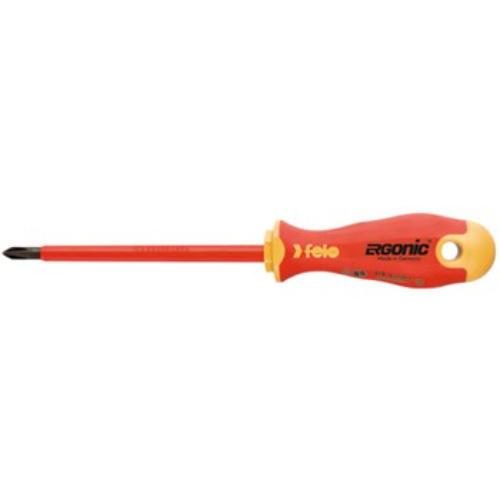 Felo 413 Ergonic Screwdriver Flat 3 x .5 x 100mm Insulated Hardened Tip Carousel 1