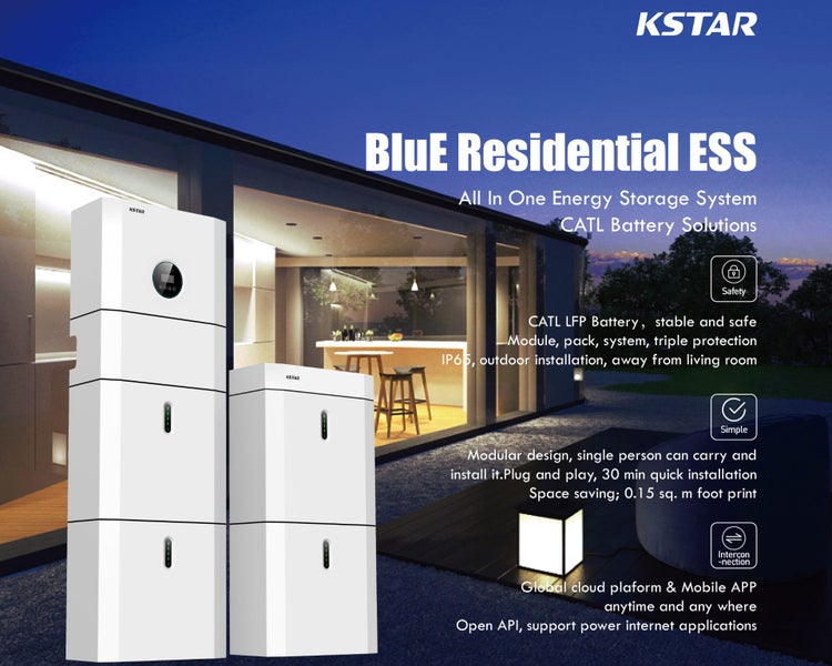 KSTAR All-In-One Solar Energy Storage System 29KWh Includes 10.24KWh Battery Carousel 1