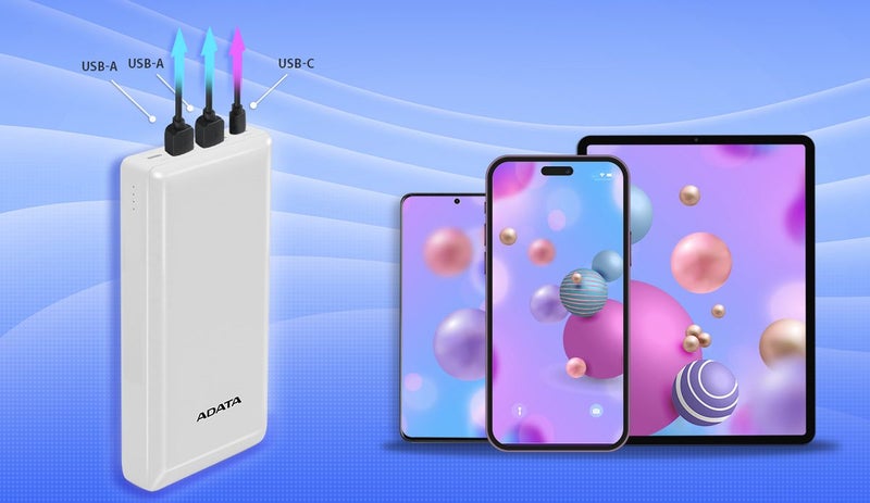 ADATA C20 20000mAh Powerbank - Robust Power for 3-Device Charging Black Carousel 2