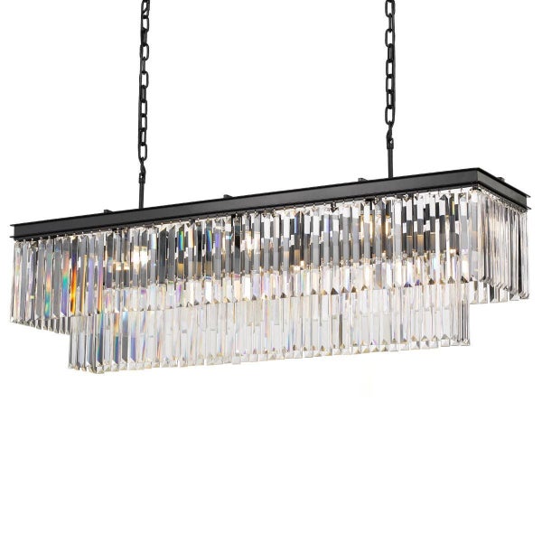 Telbix Serene 13 Light Crystal Bar Pendant Light Carousel 2