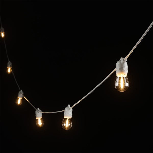 Outdoor Solar Festoon 10LT LED Kit with Fixed String Lights Carousel 1