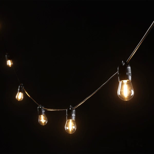 Festoon 10LT LED Kit with E27 Globes - Outdoor String Lights Carousel 1