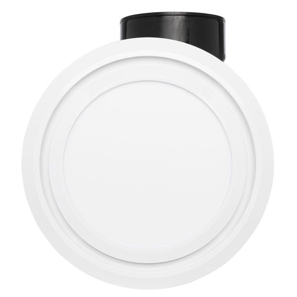 Brilliant Talon Large Round Exhaust Fan with 15W LED Light - Tri-Colour - White Carousel 2