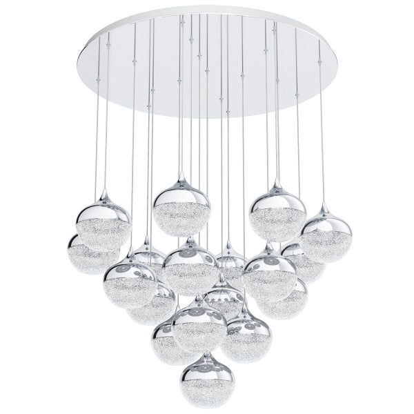 Eglo Mioglia 18LT 3000K Chrome LED Modern Pendant Light Carousel 2