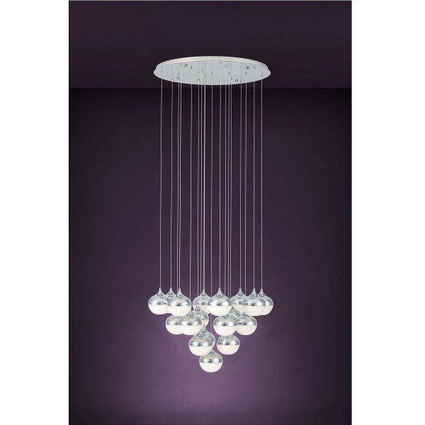 Eglo Mioglia 18LT 3000K Chrome LED Modern Pendant Light Carousel 3