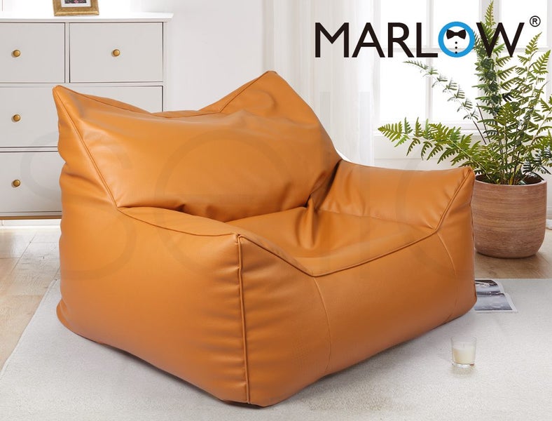 Marlow Bean Bag Chair Cover PU Indoor Home Game Lounger Seat Lazy Sofa Large Carousel 8