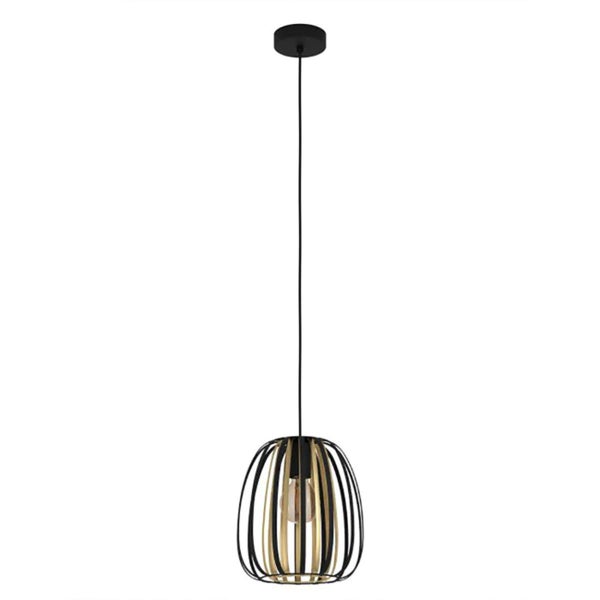 Eglo Lighting Encinitos Small Pendant Light - Black / Gold Carousel 2