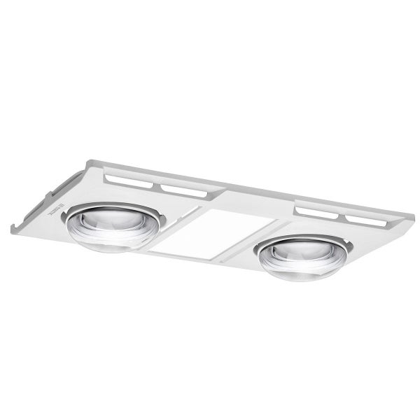 Martec Profile Panel 2 Heat Bathroom 3-in-1 - White - Tri-Colour Carousel 1