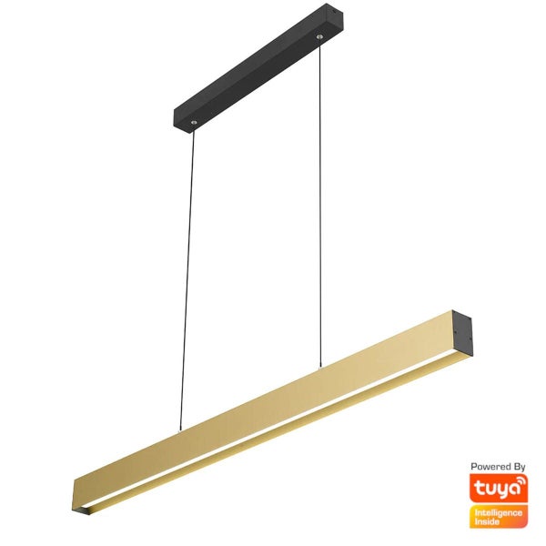 Telbix Navaro 120cm Aluminium LED Linear Bar Pendant Light Carousel 1
