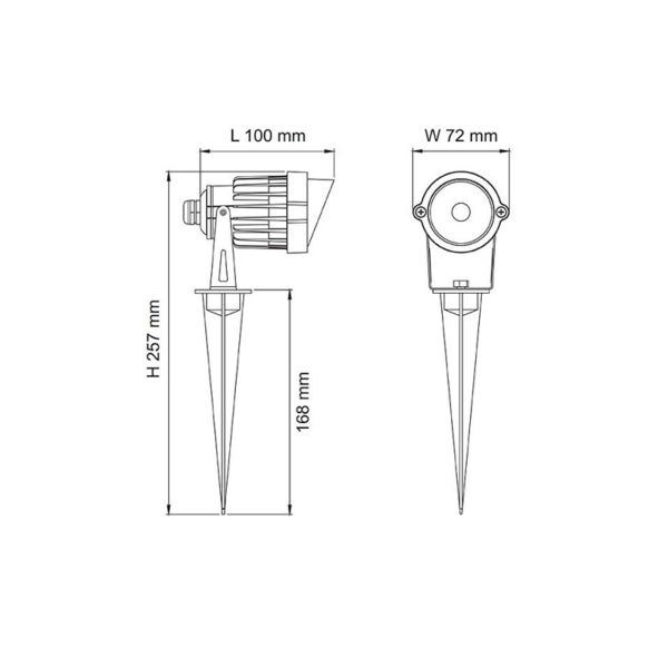 SAL SL7266 6W LED Garden Spike Light Carousel 3