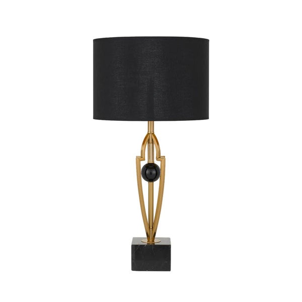 Telbix Lighting Vardo Metal Table Lamp - Black / Aged Gold Carousel 1
