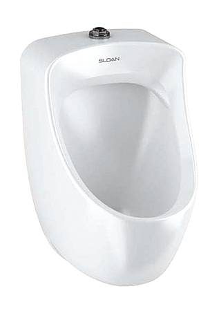 SLOAN Washout Urinal, Wall, Top Spud, 0.125 49Y029 Carousel 1