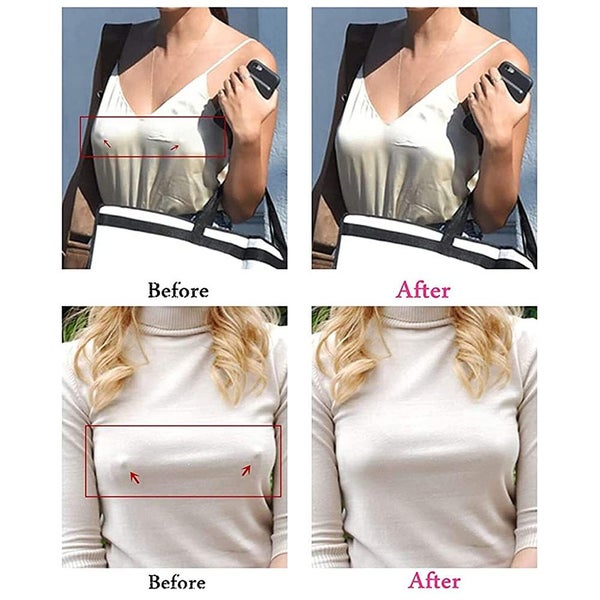 20 Pairs Invisible Adhesive Nipple Covers Nude Disposable-Flower Shapped Carousel 2