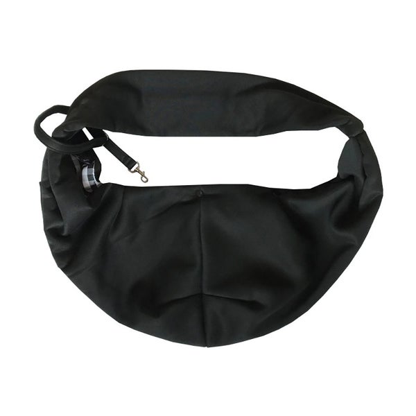 Reversible Pet Sling Carrier Dog Cat Travel Bag with Phone Holder Pocket-Black Carousel 2
