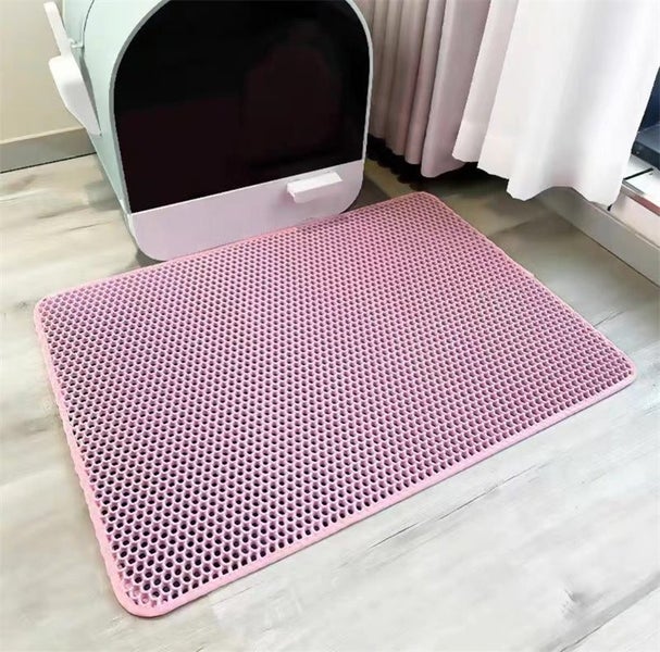 Cat Litter Mat Pet Solid Color Waterproof Easy Clean Scatter Litter Tray Accesso Carousel 2