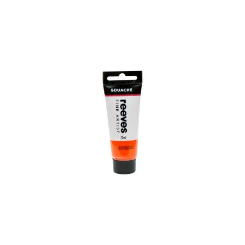 Reeves Fine Artist Gouache 22ml Orange Red Carousel 1