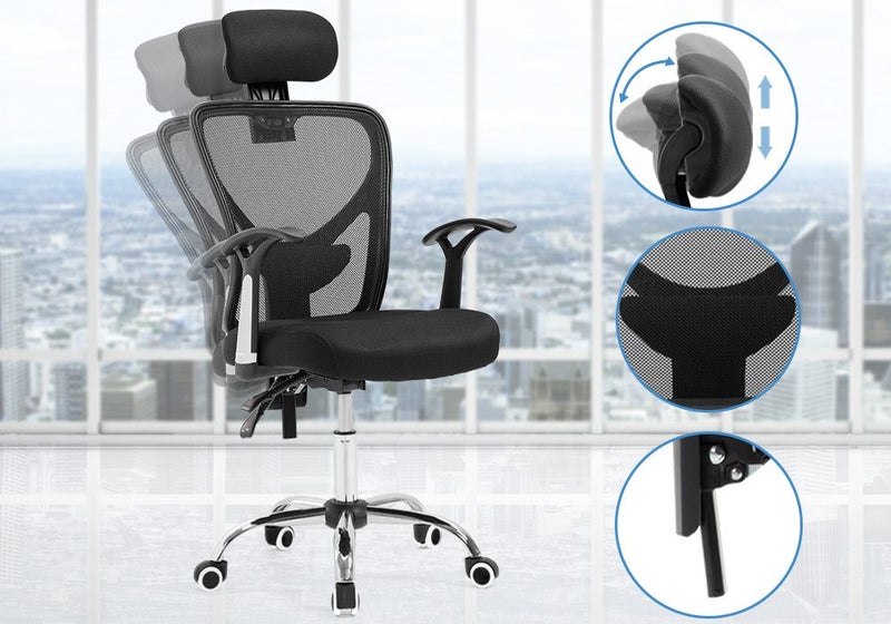 Black Mesh Office Chair Carousel 1