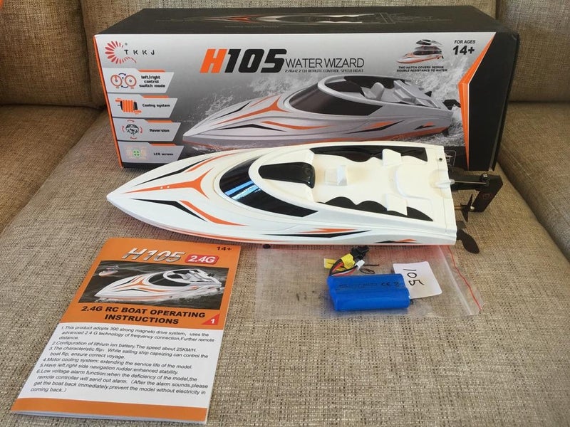 RC Speed Boat - SkyTech H103/H105 - RC Remote Control - Orange Carousel 2