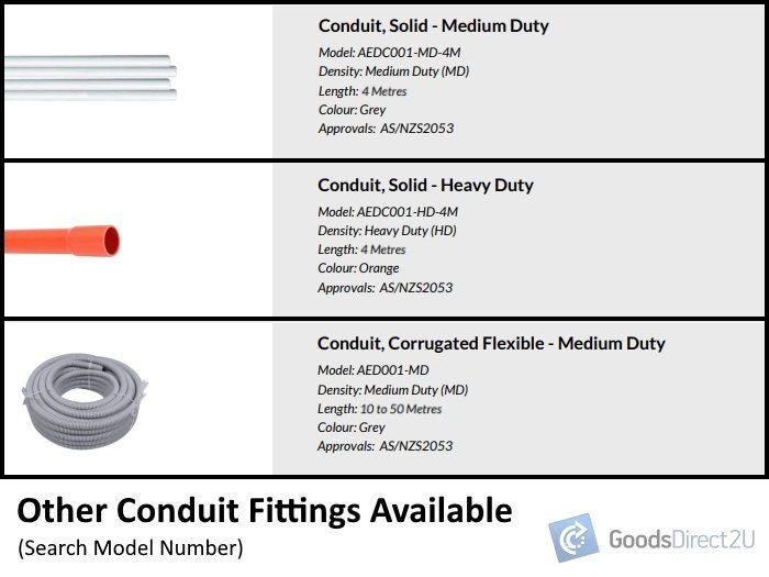 Conduit, Corrugated Flexible - Heavy Duty - 25mm x 50M (Orange) Carousel 2