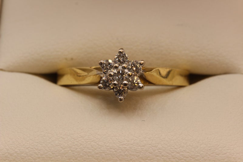 0.25CT ‘Michael Hill’ 18ct Diamond Cluster ring Carousel 10