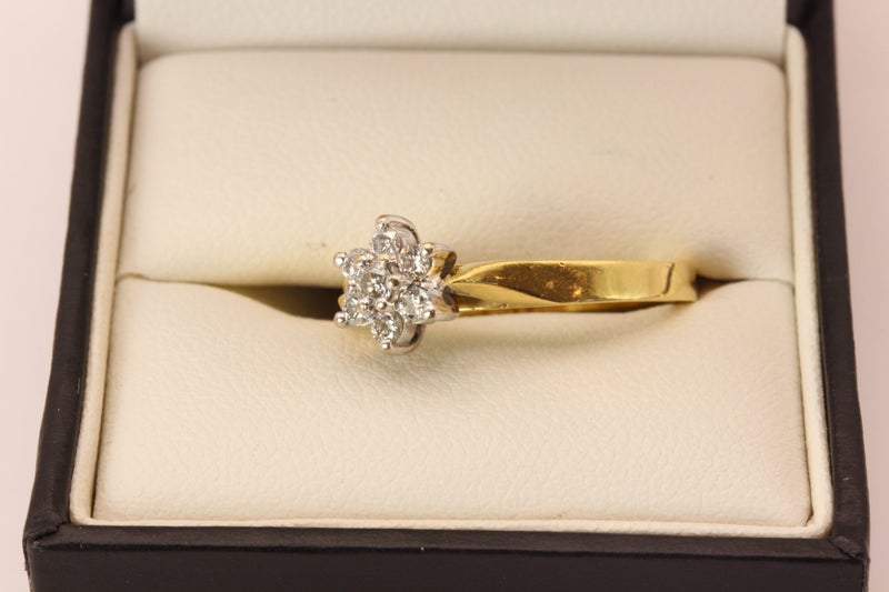 0.25CT ‘Michael Hill’ 18ct Diamond Cluster ring Carousel 2