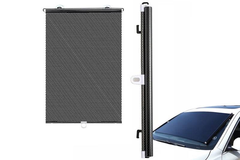 Car Window Shade Retractable Roller Blinds Sunshade Blackout Curtains with Sucti Carousel 1