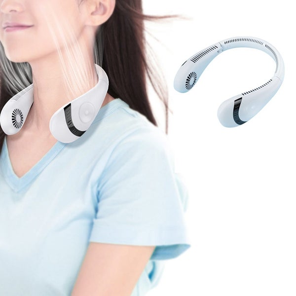 Portable Hanging Neck Fan Folding Rechargeable Personal Cooling Fan for Office S Carousel 1