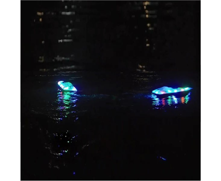 Kids RC Boats with LED Light 2.4GHz 15KM/H Speed Racing Remote Control Ship Carousel 5