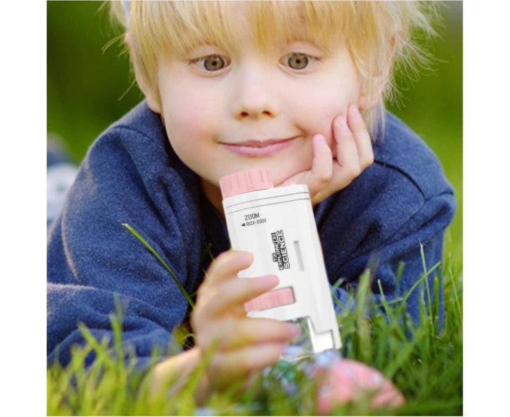 Handheld Microscope For Kids 200X Led Lightweight Pocket Educational Mini Poc... Carousel 2