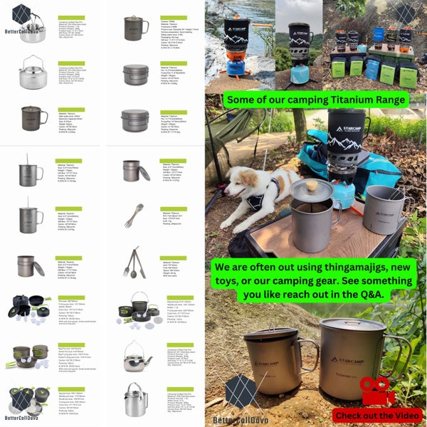 Cookware Set - Stainless Steel Mess Kit (5 Pcs) in a mesh carry bag. Carousel 8