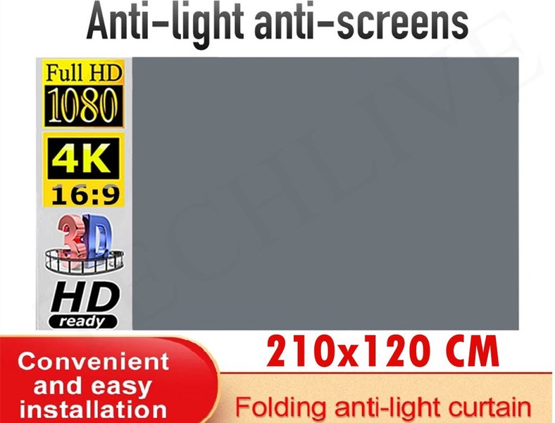 Portable LED Projector + Projector Screen Set NZ Stock Sale Carousel 2