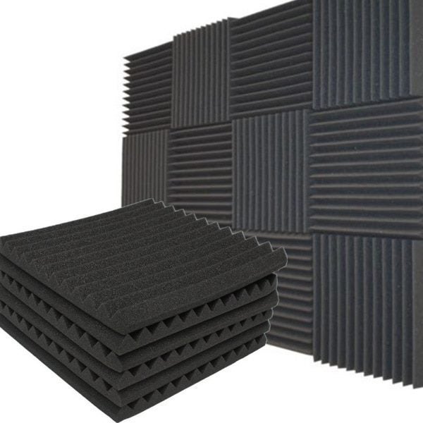 24 pieces Soundproofing Foam Studio Acoustic Panels Studio Foam Wedges New Carousel 1
