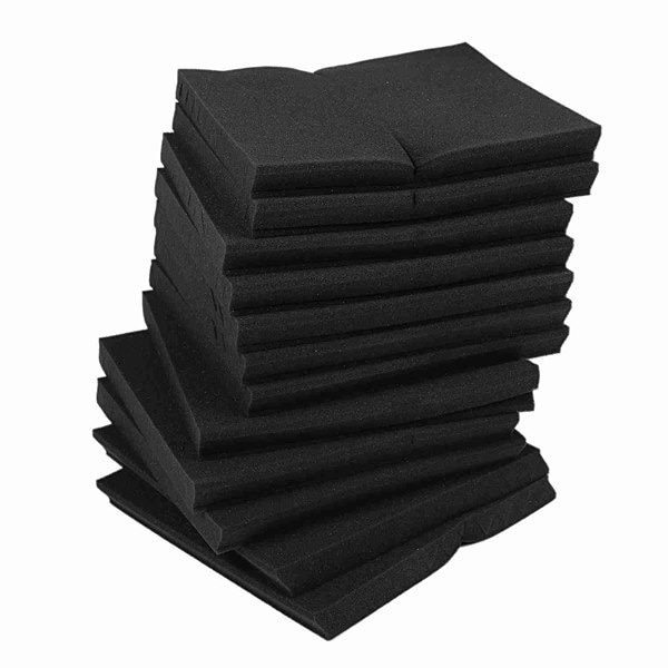 24 pieces Soundproofing Foam Studio Acoustic Panels Studio Foam Wedges New Carousel 2