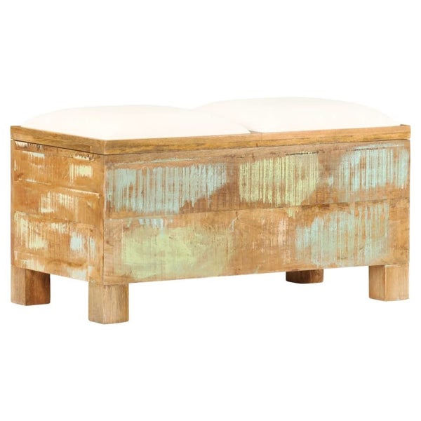 Storage Bench Solid Reclaimed Wood 80x40x40 Cm Xapoti Carousel 1