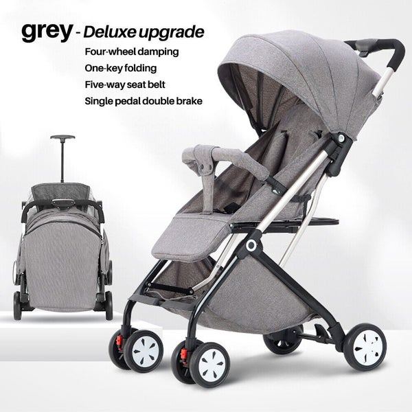 New Lightweight Compact Baby Stroller Pram Easy Fold Travel Carry on Plane Carousel 2