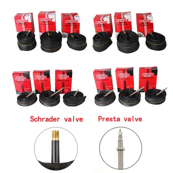 Kenda Bike Bicycle Inner Tube 27.5X1.9/2.125 Schrader Valve/American Valve 48mmL Carousel 1