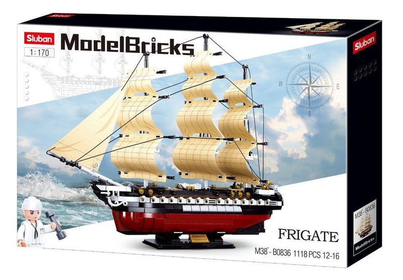 xSluban B0836 USS Constitution Frigate - 1118Pc Carousel 1
