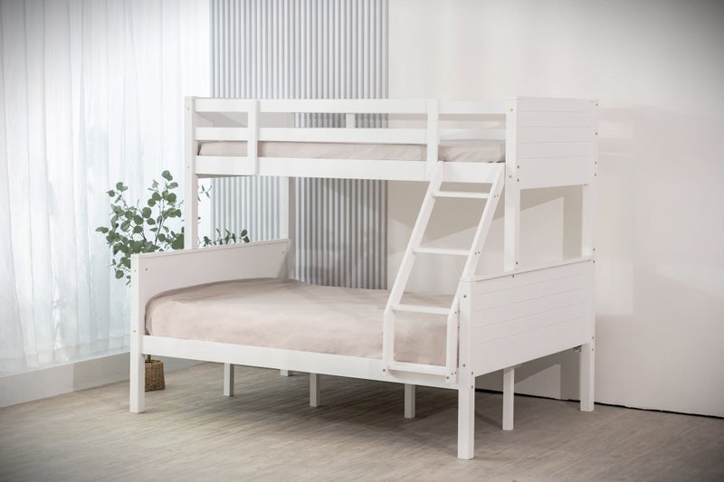 Jupiter Duo, Double Single Bunk Beds - White - Includes 2 x Storage Drawers Carousel 3