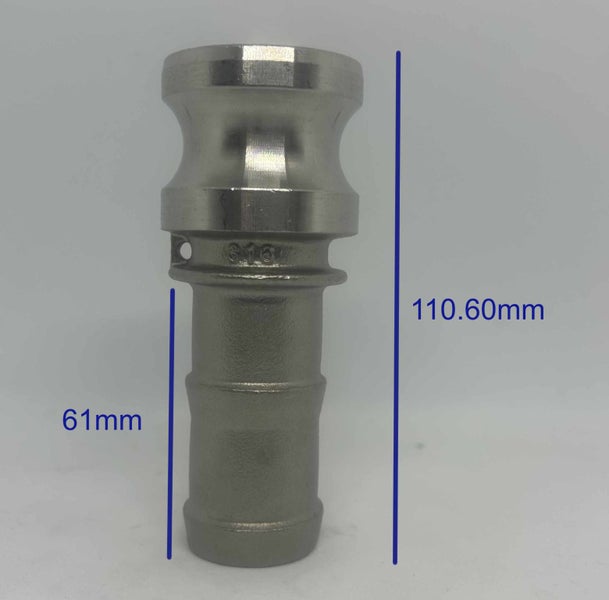1 1/4" Type C + E 316 Stainless Steel Camlock Set Carousel 3