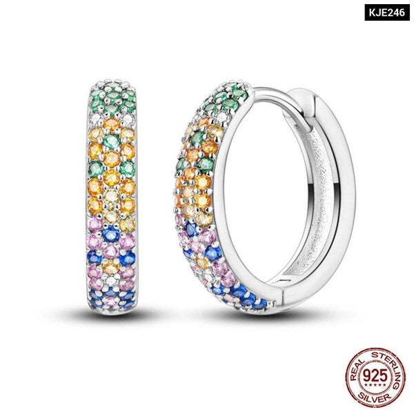 Womens 925 Sterling Silver Colourful Zircon Star Butterfly Devil's Eye Pendan... Carousel 1