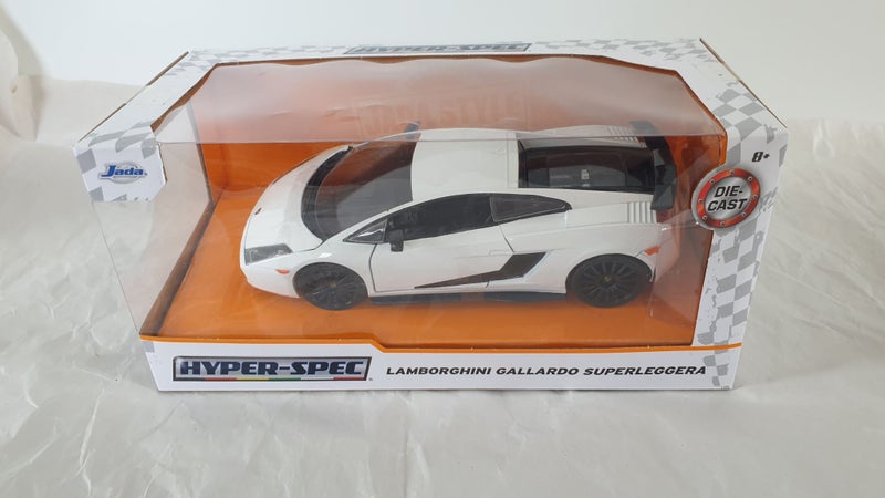 JADA LAMBORGHINI GALLARDO SUPERLEGGERA 1:24 SCALE MODEL CAR MINT JADA HYPER-SPEC Carousel 1