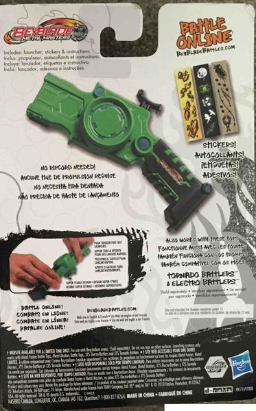 Beyblade Metal Masters Deluxe Gear - Wind & Shoot Green Launcher B-201A Carousel 2