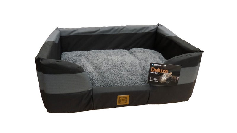 BROOKLANDS DOG BED ALL WEATHER HIGH SIDE BLACK / GREY XTRA LARGE Carousel 1
