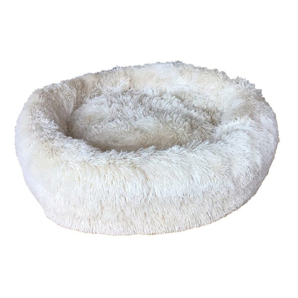 CALMING DOG BED CREAM SMALL 60CM Carousel 1