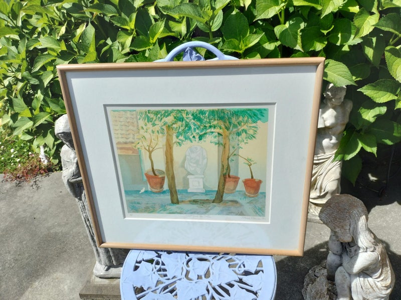 "Courtyard in Corfu" 1982(AP) by Joanne Robinson Carousel 1