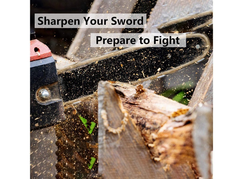 2 In 1 Chainsaw Chain Teeth Sharpener Whetstone Tools NO Chainsaw and Chain Carousel 2