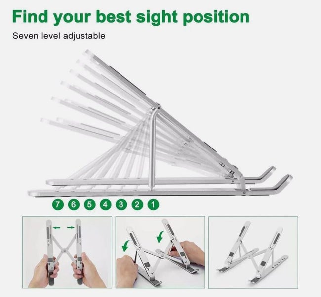 Laptop Tablet Stand for Macbook Laptop iPad Adjustable Carousel 2