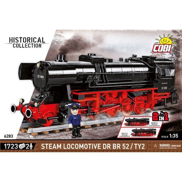 COBI-6283 | TRAINS /6283/ STEAM LOCOMOTIVE DR BR 52fTY2 1723 Carousel 1