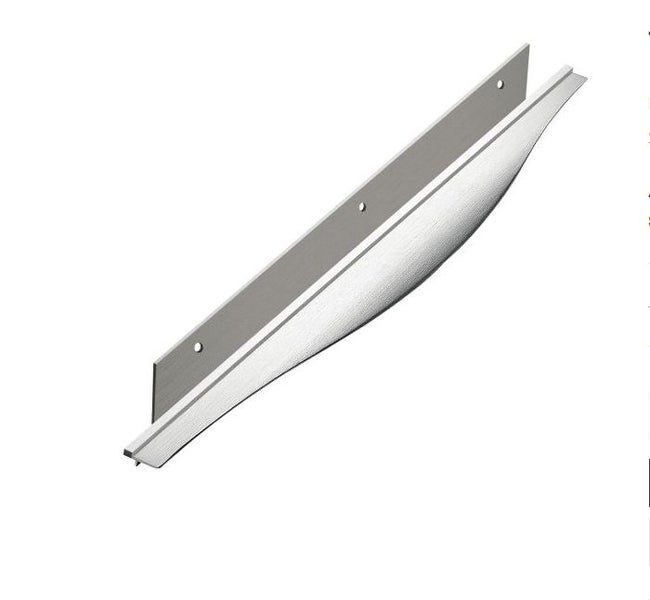 6x Handles, 596mm OAL, Inox Look, 2x240mm centres Carousel 1