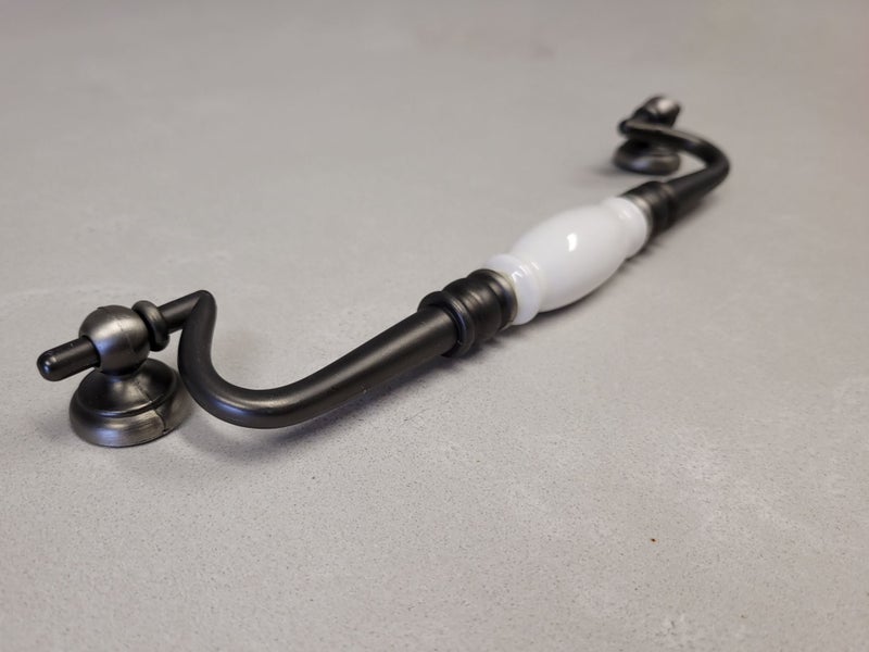 25x Ceramic White Handles, 224mm Carousel 2